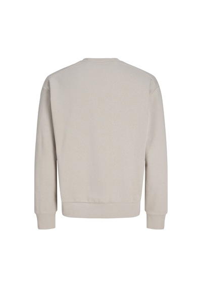 Jack & Jones Jcoclub Badge Sweat Crew Neck Krem