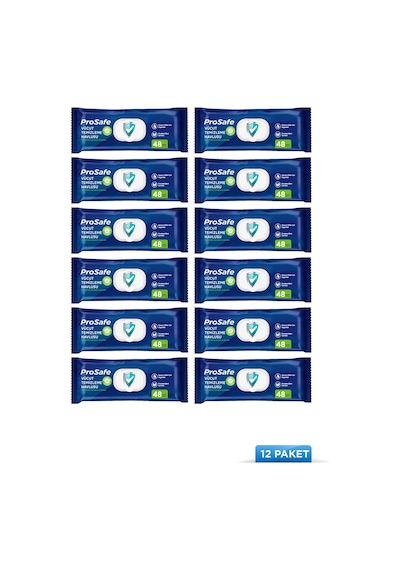 Prosafe Vücut Temizleme Havlusu 48'li X12 12'li Set