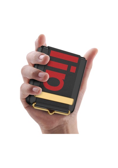 Samsung Uyumlu Galaxy Z Flip 3 Kılıf Zore Flio Kıpta Kapak Pembe