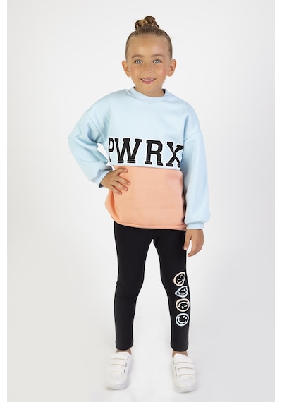 Harika Kids Kız Çocuk Üç İplik Kumaş Kalınlık Baskılı Örme Basic Alt Üst Takımı 6 - 9 Yai 001