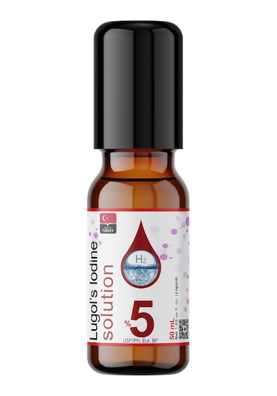 Dolar Kimya Lugol İyot Çözeltisi %5 50 Ml Roll-on Şişe Lügol Pharma Grade Lugols Iodine