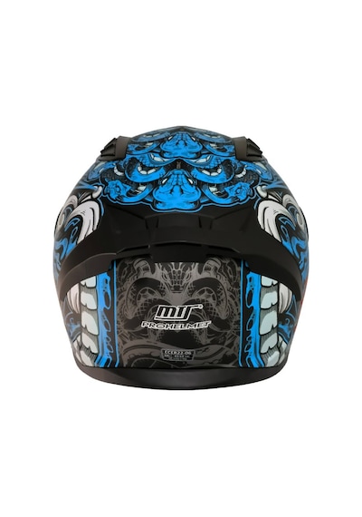 Motoanl Ece 22.r06 Sertifikalı Double Vizör Full Face Kask Myth Blue Mavi