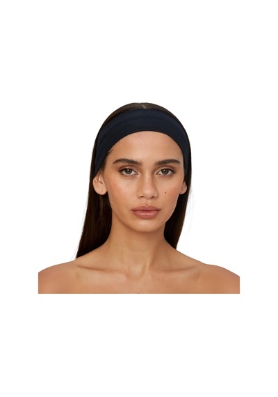 2'li Kombin Saç Bandı Seti - Elastik Kaymaz İnce Esnek Pamuk Emici Kadın Saç Bandı Bandana, Unisex Spa Koşu Yoga Genel