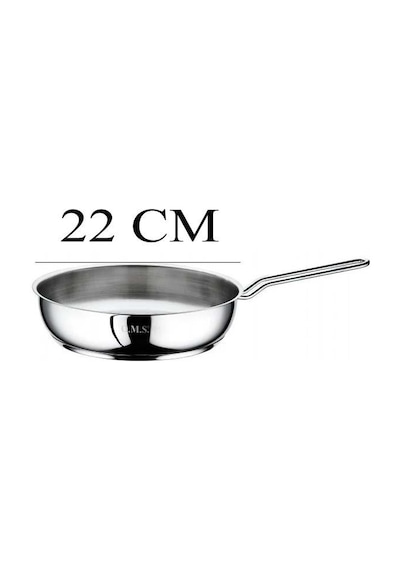 Oms Çelik Tava 22x6 Cm Gri
