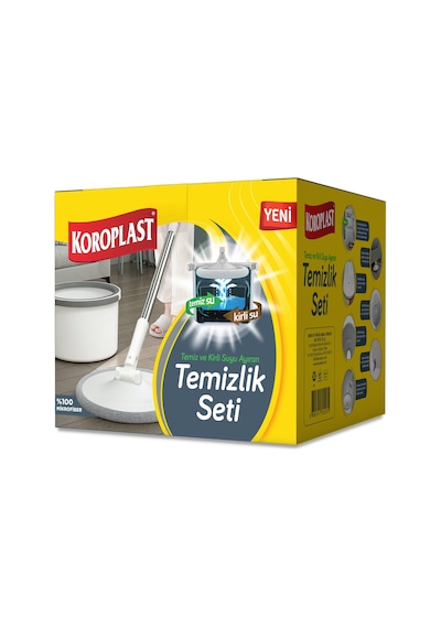 Koroplast Temiz ve Kirli Suyu Ayıran Temizlik Seti Koroplast Temiz ve Kirli Suyu Ayıran Temizlik Seti