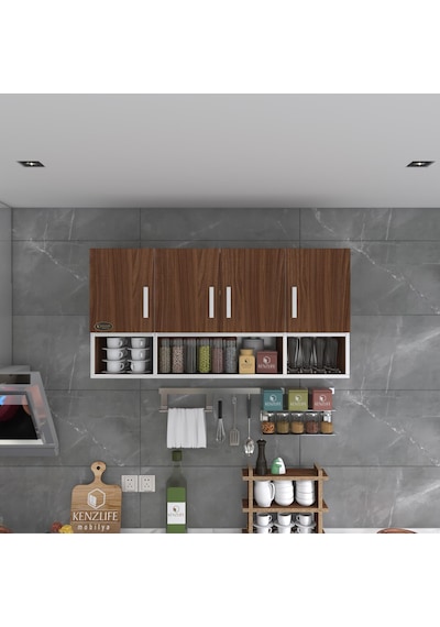 Kenzlife hazır mutfak severus cvz 060*120*22 mutfak banyo dolabı kapaklı raflı