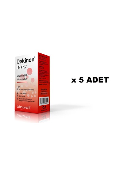 Dekinon Biowell D3 K2 1000 Iu Damla 5 Adet