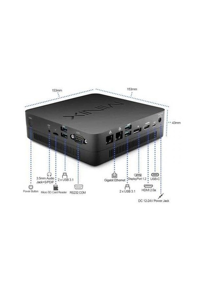 Minix Ngc-3 Pro Mini Bilgisayar - Intel İ3-10110u - Win 11 Pro