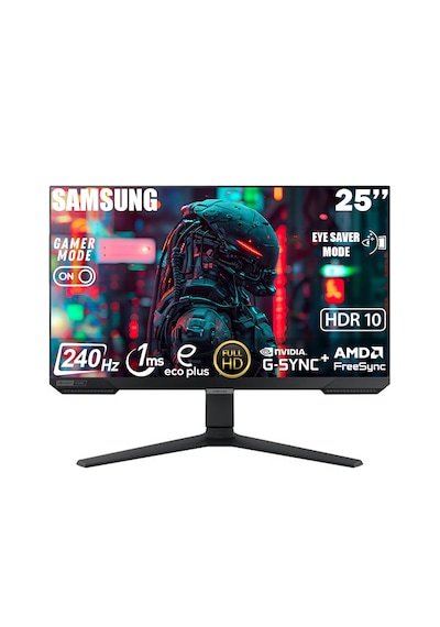 Samsung Odyssey G4 LS25BG400EUXUF 25" 1 MS 240 Hz HDR10 G-Sync Full HD IPS LED Monitör