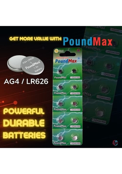 Adet Ag4 376 377 Sr626 Sr626sw Lr66 1.5v Düğme Pil Alkalin Saat Pili Çocuklara Dayanıklı Ambalaj Küçük Elektroni