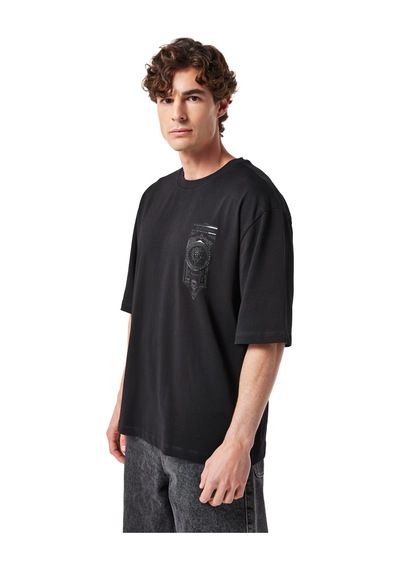 Gsstore X Midground Erkek Basic T-shirt E251228 Siyah Gsstore X Midground Erkek Basic T-shirt E251228 Siyah