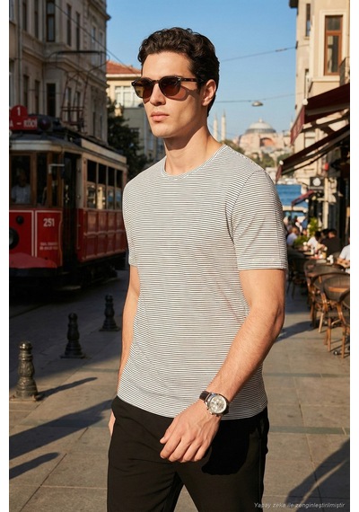 Buratti Erkek T Shirt 5904030 Beyaz Beyaz