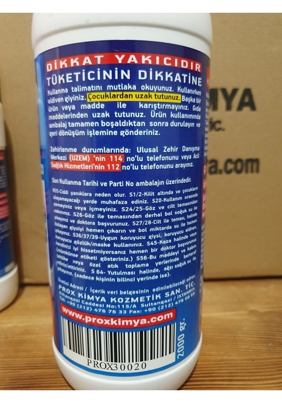 Prox Lavabo Açıcı Gider Açıcı Gider Tıkanıklığı Giderici 2Kg Prox 300 Dök