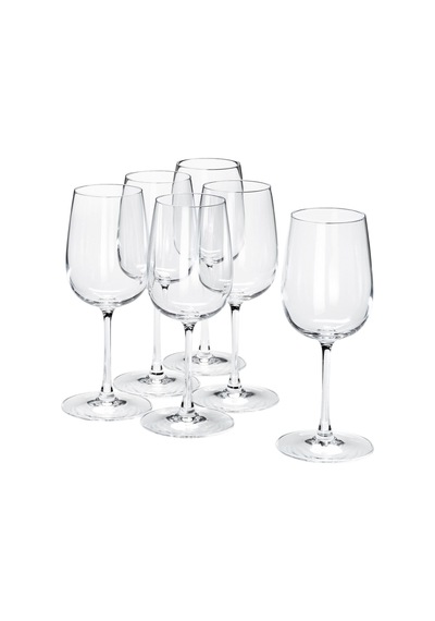 Beyaz Şarap Kadehi, Cam, 32 Cl, 6 Adet Beyaz