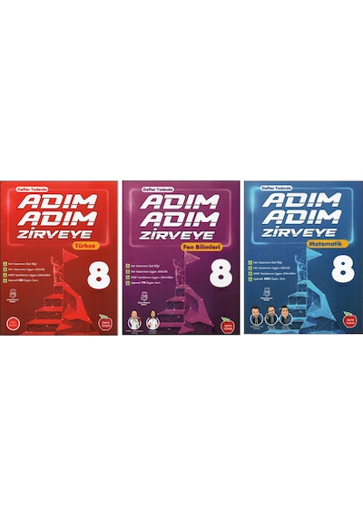 Newton 8. Sınıf Adım Adım Zirveye Türkçe+fen Bilimleri+matematik 3 Kitap