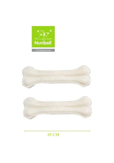 Nunbell Beyaz Pres Kemik 15cm 2'li