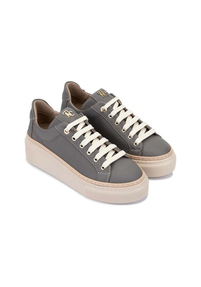 Tamer Tanca Kadın Hakiki Deri Koyu Gri Sneakers & Spor Ayakkabı 937 5022-09 Bn Ayk Y23 K.grı Fltr Koyu Gri