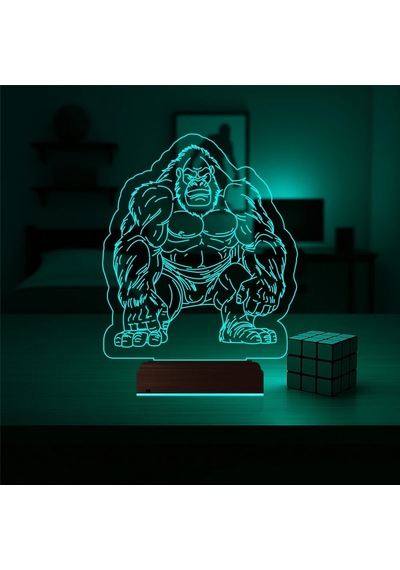 Luvivia Goril Gorilla 3d Lamba - Masa Gece Lambası V3 Şeffaf