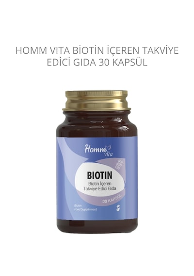 Homm Vita Biotin İçeren Takviye Edici Gıda