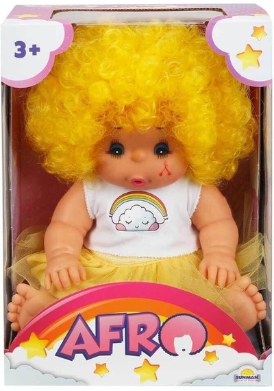 20040 Afro Kıvırcık Saçlı Bebek 23 Cm -sunman 10pcs Mixed
