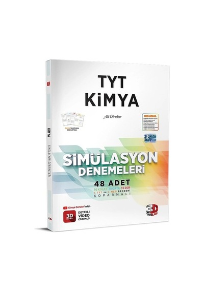 3d - Müfredat Tyt Kimya Deneme Video Çözümlü Kolay-orta-zor