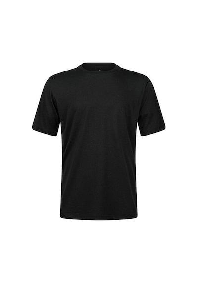 Lescon 2as Axel Bisiklet Yaka T-shirt Siyah