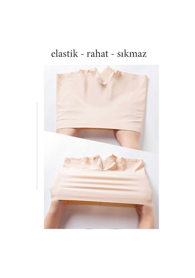 2 Adet Kadın Dikişsiz Görünmez İz Yapmaz Mini Şort Boxer Siyah Diğer