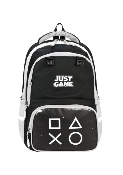 Game Over Baskılı Ortopedik Su Geçirmez Ultra Lüx Okul Çantası Termal Beslenme Ve Kalemlik Siyah