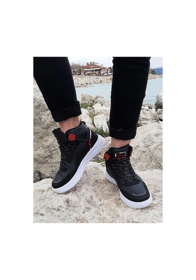 Dunlop 2238 Siyah-kırmızı, Fuspetli Ortapedik Boğazlı