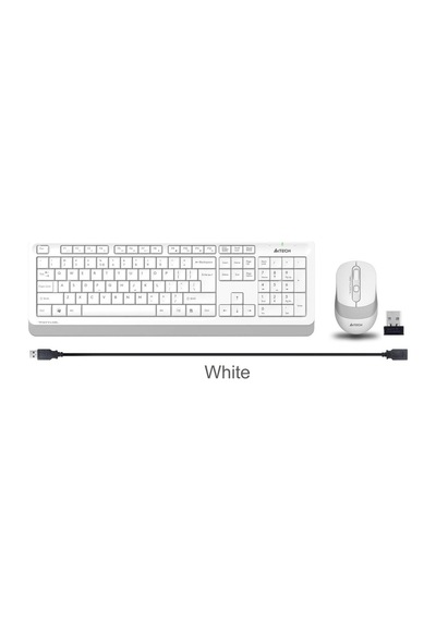 A4 Tech Fg1010 2.4G Beyaz Q Fn-Mm Klv+Optik Mouse Set - 556718008