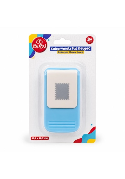 Bu-bu Şekilli Delgeç Kabartmalı 3d Pul 23,9x28,7 Mm De0035 Mavi-beyaz