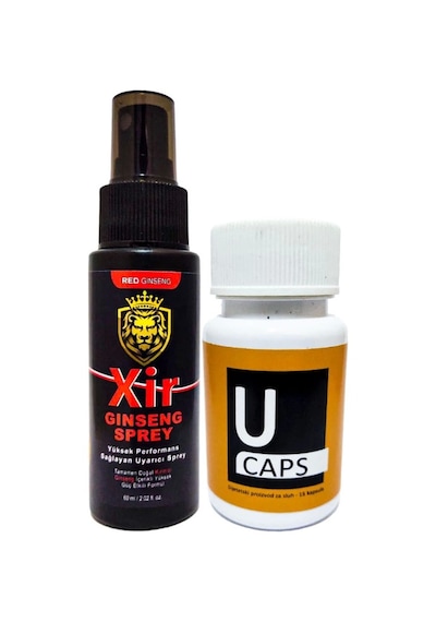 U Caps Xir 3xeffect Spray 60 Ml Erkeğe Özel Karışım Sprey - 1 Adet U Caps Erkeklere Özel 15li Kapsül