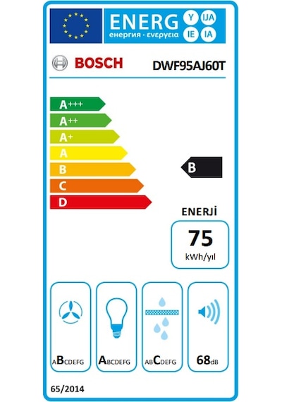 Bosch DWF95AJ60T Duvar Tipi 90 CM Davlumbaz
