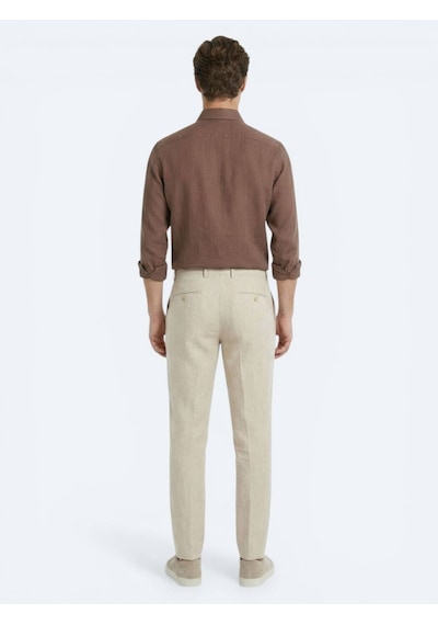 Kip Bej Kumaş Jogging Fit Casual %100 Pamuk Pantolon