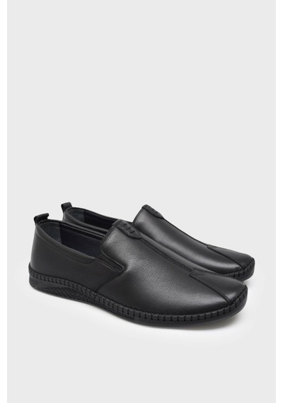Castle Black 71101 Erkek Hakiki Deri Comfort Ayakkabı Siyah Siyah