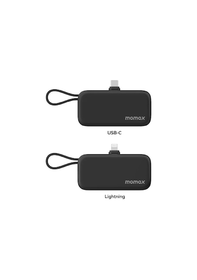Momax Ip130d Power Mini 5000mah Dahili Katlanabilir Usb Siyah