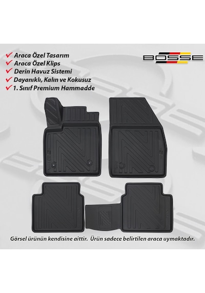 Ford Focus 5 Paspas Hb 3D Havuzlu Bosse Paspas 2018 2023