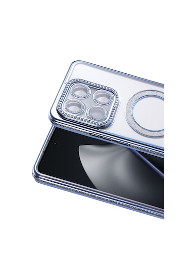 Xiaomi Mi 15t Pro Uyumlu Joke Simli Magneticsafe Kılıf - Mavi