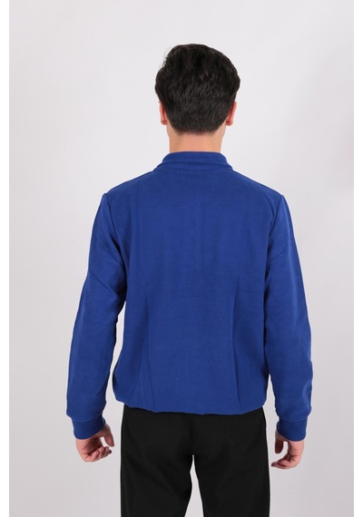 Five Pocket Fp24b2105 Erkek Dik Yaka Çıt Çıtlı Sweatshirt Sax