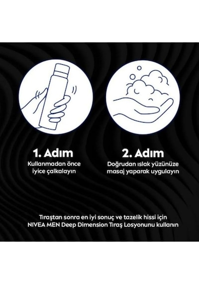 Men Erkek Tıraş Jeli Deep Dimension 200ml, Maxx Tech, Aktif Karbon, Kaygan Tıraş Deneyimi