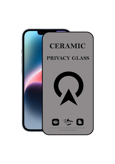 Apple Uyumlu   iPhone 14 Plus ile Tam Kaplayan Parlak Seramik Hayalet Esnek Nano Ekran Koruyucu
