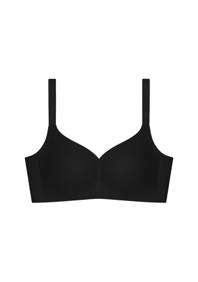 Cottonill Seamless Bra - Valora Siyah Lazer Kesim Balensiz Kadın Sütyen
