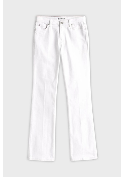 Tommy Hilfiger Bayan Kot Pantolon Ww0ww44362 Ycf Beyaz Beyaz