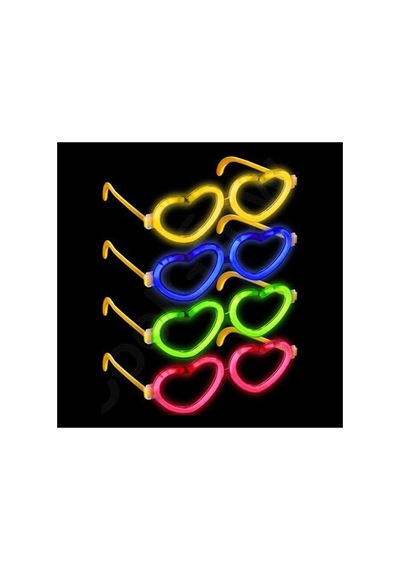 Glow Kalpli Fosforlu Gözlük 6 Lı Renkli Set Neon Parti - Parti Gözlüğü & Maske - Parti Ve Kutlama 0 - 99