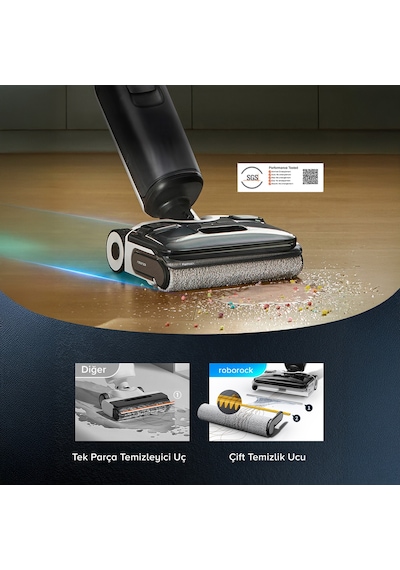 Roborock F25 ACE Islak Kuru Akıllı Dikey Şarjlı Süpürge