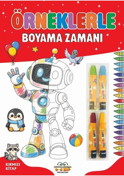 Örneklerle Boyama Zamanı - Kırmızı Kitap - Dppq-901271