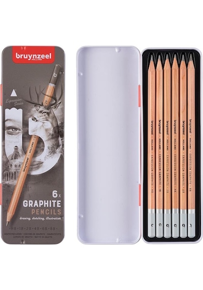 Bruynzeel Expression Graphite Dereceli Kalem 6Lı Set