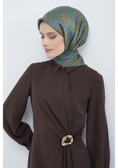 Armine Saf İpek Sura Eşarp-2026 İlkbahar-yaz- 952200d Petrol Mavi