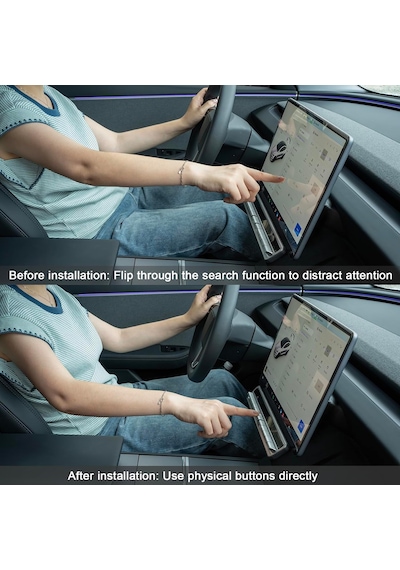 Tesla Model Y Juniper İçin Uyumlu Ekran Altı Fonksiyonlu Tuş Takımı