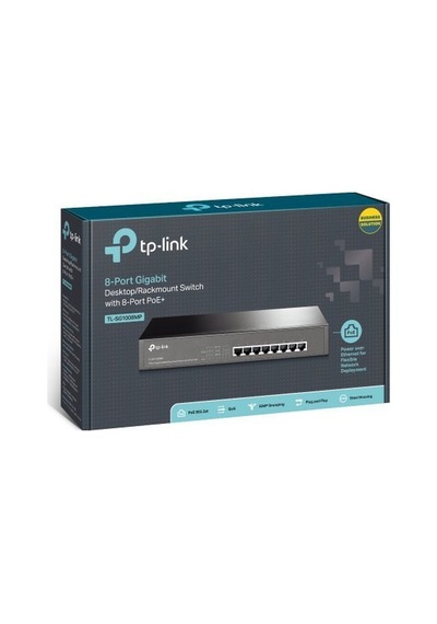 TP-Link Sg1008Mp 8Port Gigabit Poe 153W Metal Kasa Switch